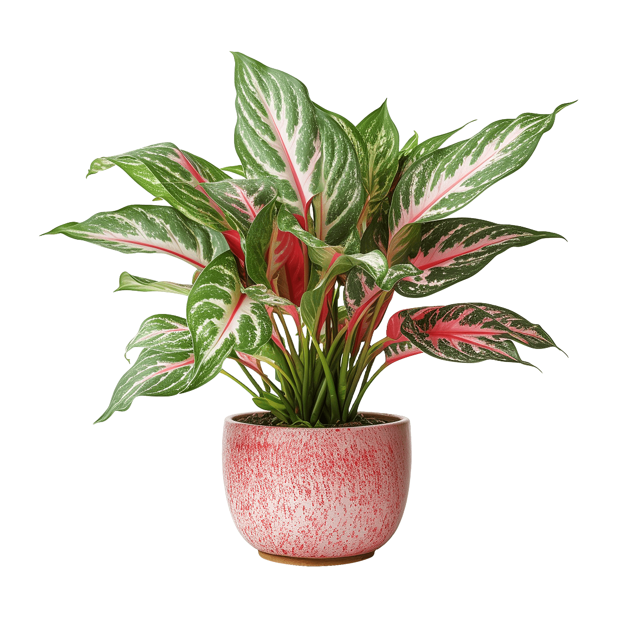 Green Diaphan Plant Red Chinese